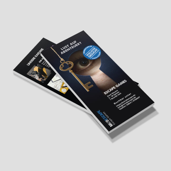 Flyer - Design für Escape Games