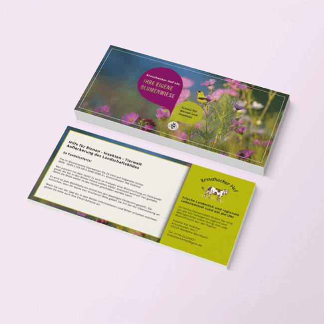 Flyer - Gestaltung in Königsbach-Stein bei Pforzheim - Save the bees