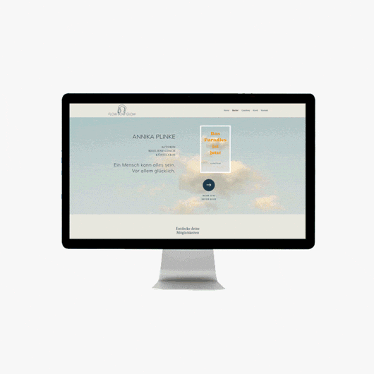 Webdesign / Grafikdesign für Coach und Autorin, Pforzheim